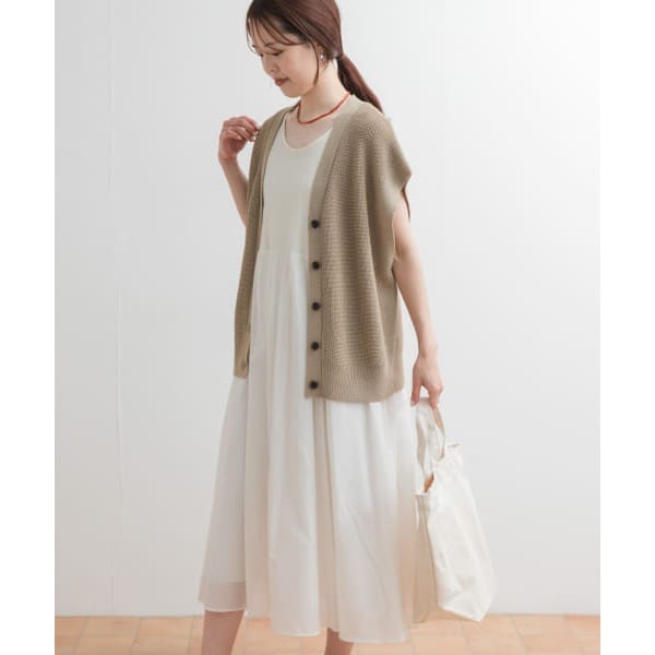 かぐれ　リネンレーヨンスキッパーワンピース　アーバンリサーチドアーズ　サイズ1 URBAN RESEARCH DOORS（アーバンリサーチドアーズ）の「リネン