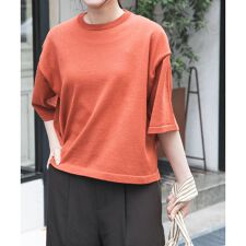 FORK&SPOON　ペーパーニットTシャツ