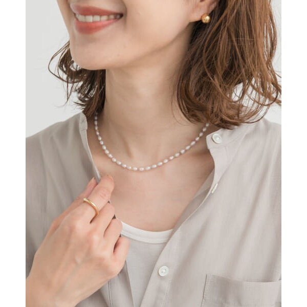 MIKIMOTO 美品 ミキモト 留め具SV 約6mm パール ネックレス