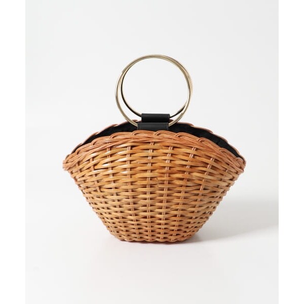 美品☆COTTOカゴバッグ other - コトゥー COTTO かごバッグ ハンドバッグ ベージュ 黒の