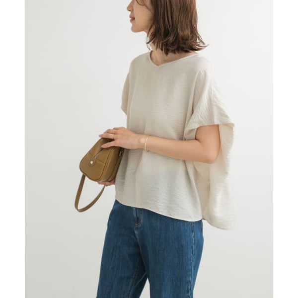 URBAN RESEARCH DOORS｜リネンカーブスリーブブラウス | Rakuten