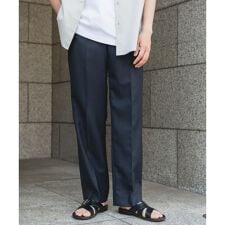 『接触冷感/防シワ/UVカット/マシンウォッシャブル』ドライギャバジン イージースラックス