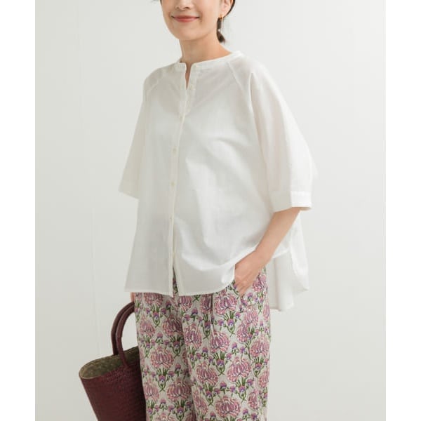 新品◇かぐれ◇レーヨンコットン2WAYブラウス《OFF》◇アーバン