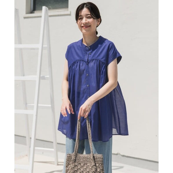 TAMA様美品アーバンリサーチDOORSゆったりシャドウチェックボイルブラウス♪ シャドウチェックボイルブラウス | アーバンリサーチ ドアーズ