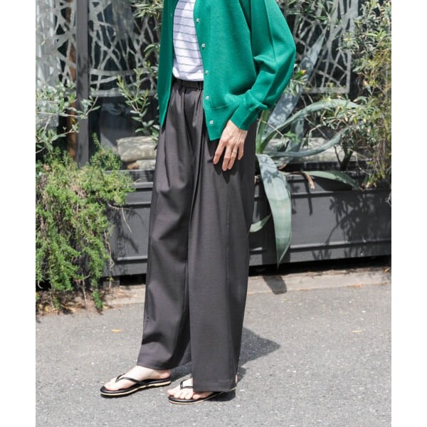 【リピーター様価格】24SS＊ドアーズ リネンレーヨンリーフプリントパンツ URBAN RESEARCH DOORS（アーバンリサーチドアーズ）の「リネン
