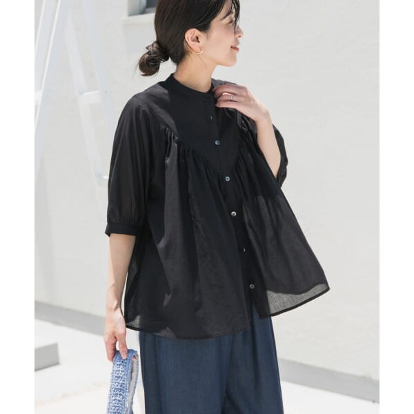 再入荷』Vネックウエストギャザーブラウス | アーバンリサーチ