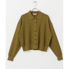 FORK&SPOON　ニットポロカーディガン