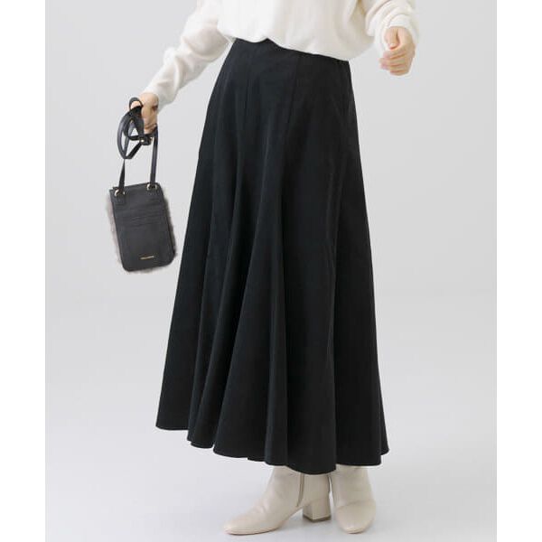 コーデュロイセミマーメイドスカート