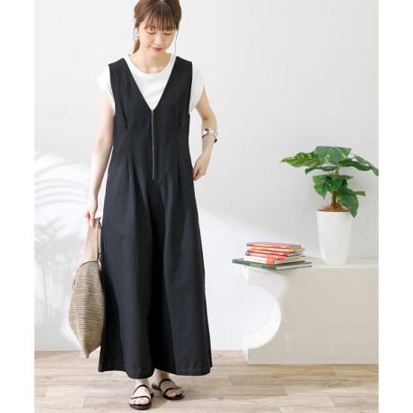 IENA コットンクレープブラウス サニーレーベル サロペット（UR TECH  