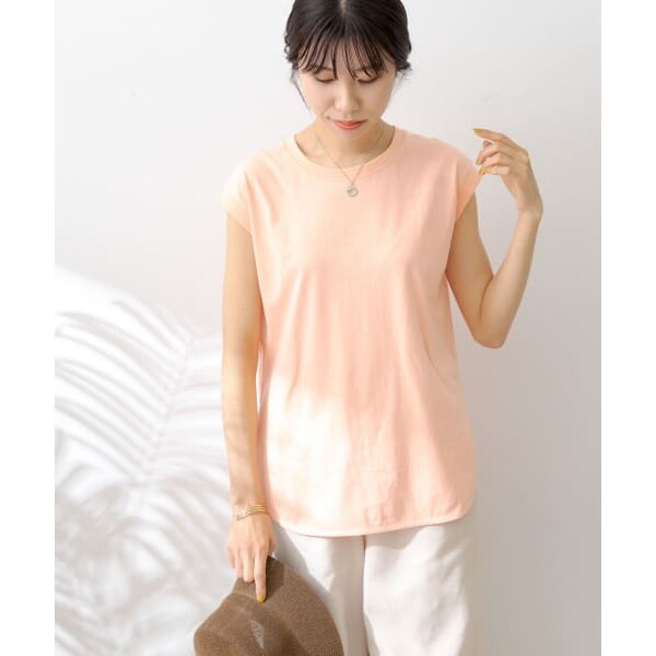 ラウンドネックキャップスリーブTシャツ オーガニックコットンキャップスリーブTシャツ | アーバン