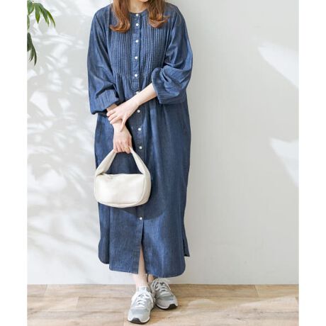 予約】ヨークピンタックデニムシャツワンピース | アーバンリサーチ  