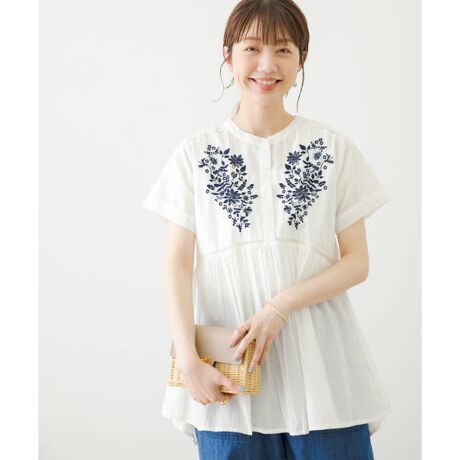 イタリア製コットンエンブロイダリ－レ－ス幅140cm長さ1.2M薄手  