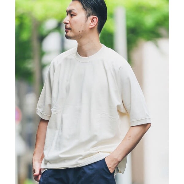 【毎年人気！／洗える】リネン裏毛ハーフスリーブプルオーバー 毎年人気！／洗える】リネン裏毛ハーフスリーブプルオーバー