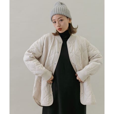 完売キルティング2WAYテントブルゾン ホワイト 36 （フレームワーク 