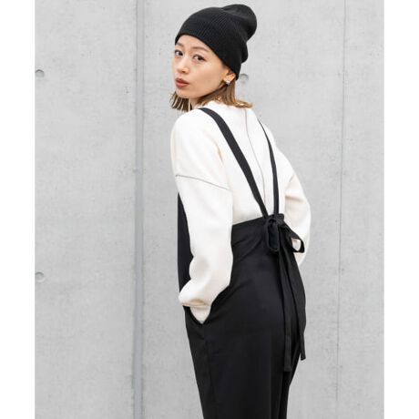 IENA コットンクレープブラウス サニーレーベル サロペット（デニム  