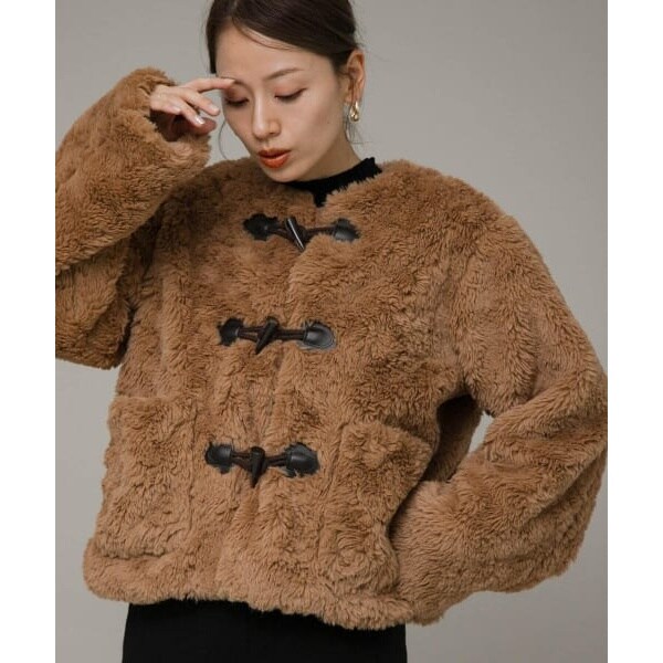 サニーレーベル　ウールリバーフードミディコート URBAN RESEARCH Sonny Label（アーバンリサーチサニーレーベル