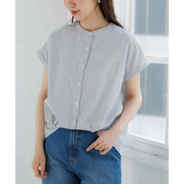 JOURNAL STANDARD - relume レーヨンシルクシャーリングドルマンシャツ◆  ストライプ JOURNAL STANDARD relume（ジャーナルスタンダード レリューム