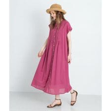 エアリーコットンピンタックワンピース