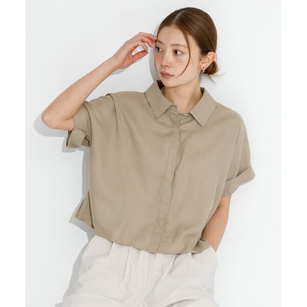 【アーバンリサーチサニーレーベル】リネン混クロップドドルマンシャツ アーバンリサーチ サニーレーベル URBAN RESEARCH Sonny Label