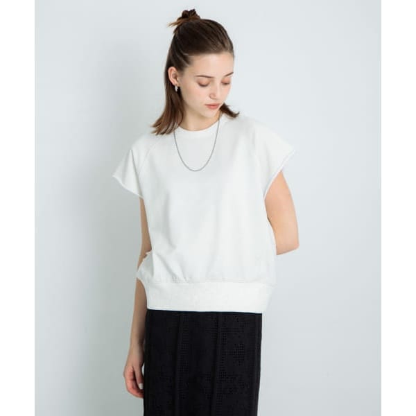 AP STUDIO 25SS New シアーワッフルTシャツ ホワイト New シアーワッフルTシャツ（Tシャツ／カットソー）｜AP STUDIO
