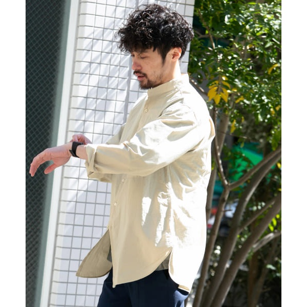 NEW ARRIVALTROO ISP DEO BAND COLLAR SHIRTS シャツ