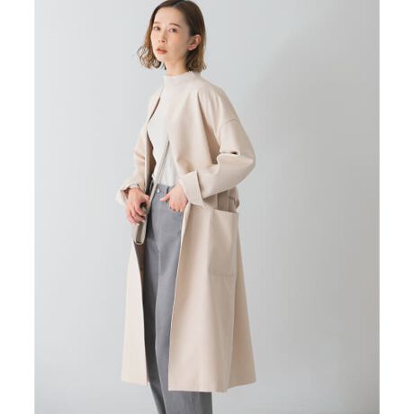 ソフトダブルクロスノーカラーコート | アーバンリサーチ ロッソ(URBAN  