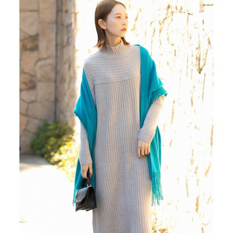 リブハイネックロングニットワンピース | アーバンリサーチ ロッソ 