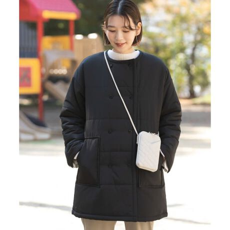 アーバンリサーチロッソ ウールアンゴラノーカラーリバーコート 申し上げれ 