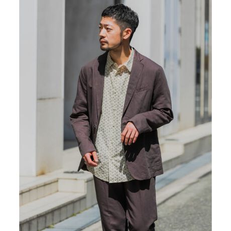 セットアップ対応』 ハードマンズリネンガーメントダイジャケット 