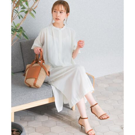 5分袖ガウンシャツワンピース | アーバンリサーチ ロッソ(URBAN  