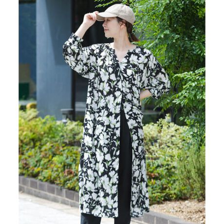 F by ROSSO フラワープリントガウンワンピース | アーバンリサーチ  