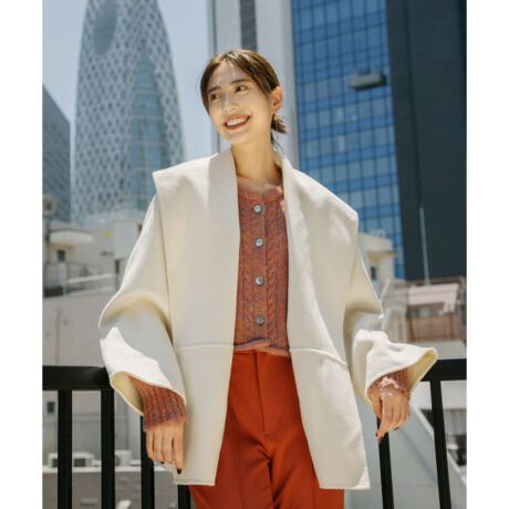 ウールカシミヤリバーミドルショールコート | アーバンリサーチ ロッソ 