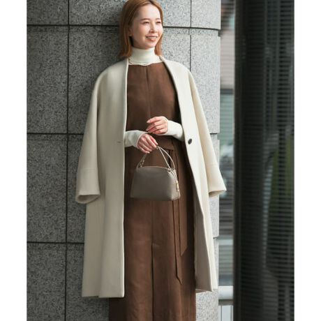 スーパー140ビーバーVネックロングコート | アーバンリサーチ ロッソ  