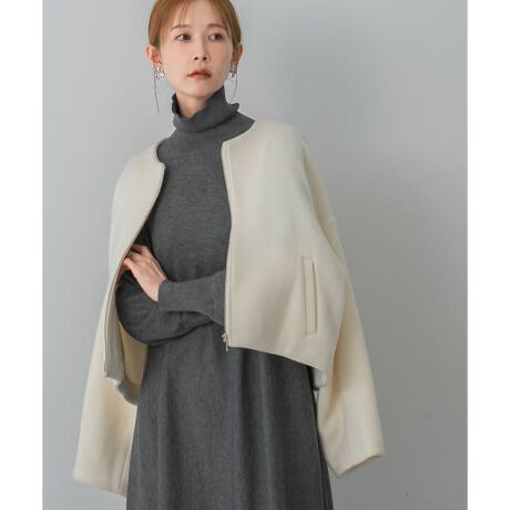 ライトウールノーカラーショートコート | アーバンリサーチ ロッソ 