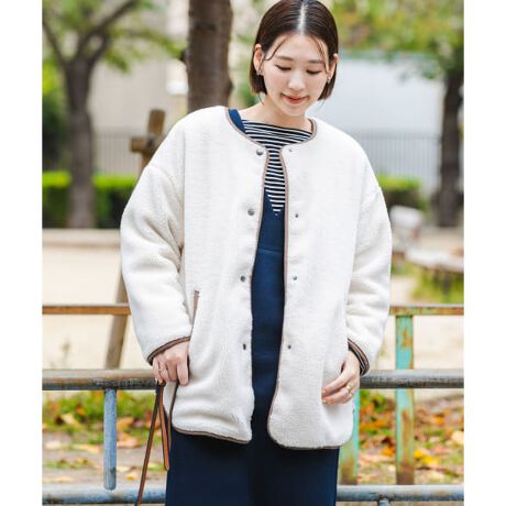 UR TECH』F by ROSSO ボアリバーシブルショートコート | アーバン  