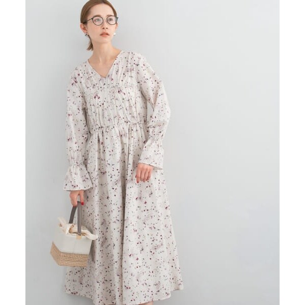 ロッソ アートプリントVネックワンピース　新品 URBAN RESEARCH ROSSO WOMEN（アーバンリサーチ ロッソ）の