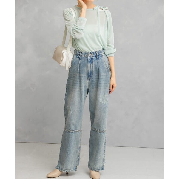 新品 YENN HIGH RISE TUCK WIDE PANTS 40 新品 YENN HIGH RISE TUCK WIDE PANTS 40 YENN HIGH RISE TUCK