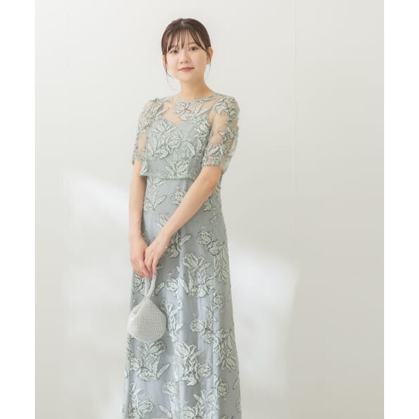 【URBAN RESERCH】パーティドレス【KAENE】 kaene ラメミックスステッチレースドレス[RW47-101014]｜URBAN