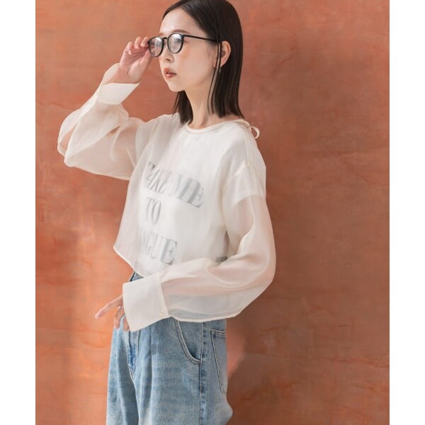 URBAN RESEARCH ROSSO / アーバンリサーチ ロッソ シアーショートブラウス シアーショートブラウス[RA46-23S601]｜URBAN RESEARCH公式