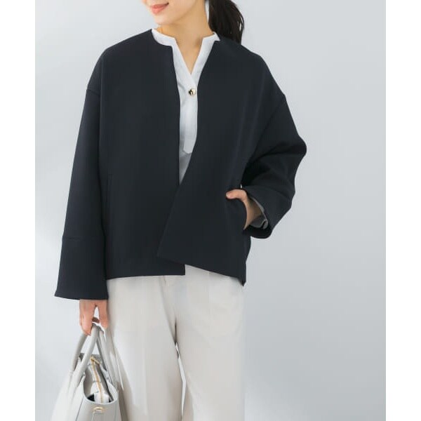 URBAN RESEARCH ROSSO - お値下げNG【新品】F by ROSSO ミックスツイードノーカラージャケット F by ROSSO ツイードノーカラージャケット[RAA4-27Y403]｜URBAN