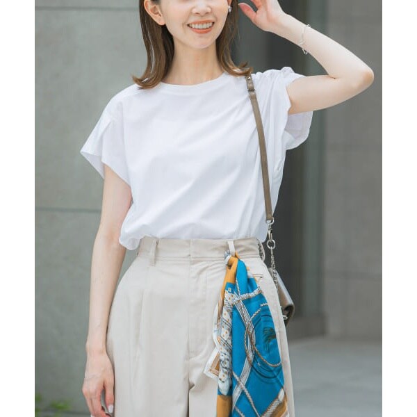 【URBAN　RESEARCH　ROSSO】タックスリーブクールタッチカットソー URBAN RESEARCH ROSSO｜タックスリーブクールタッチカットソー