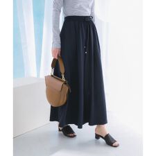 撥水ギャザーワイドパンツ