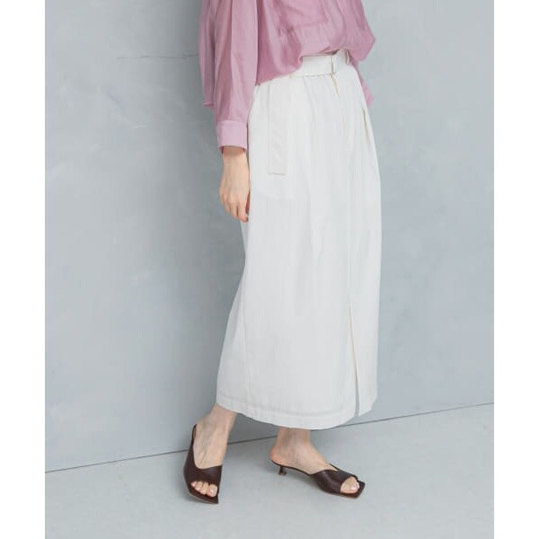 komari様 アーバンリサーチロッソ セミフレアーリネンスカート 36 URBAN RESEARCH ROSSO WOMEN（アーバンリサーチ ロッソ）の