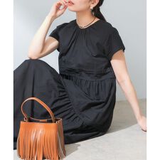 【予約】F by ROSSO　コットンボイルタックティアードワンピース | アーバンリサーチ ロッソ(URBAN RESEARCH ROSSO)
