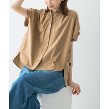 汗染防止デザインカットブラウス