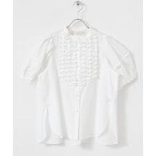 MARILYN MOON　Modern tuck frill volume blouse