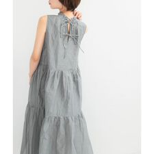 MARILYN MOON　sheer cotton gather dress
