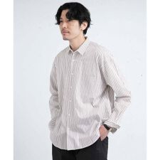 メンズシャツ(ALBINIストライプリラックスシャツ)