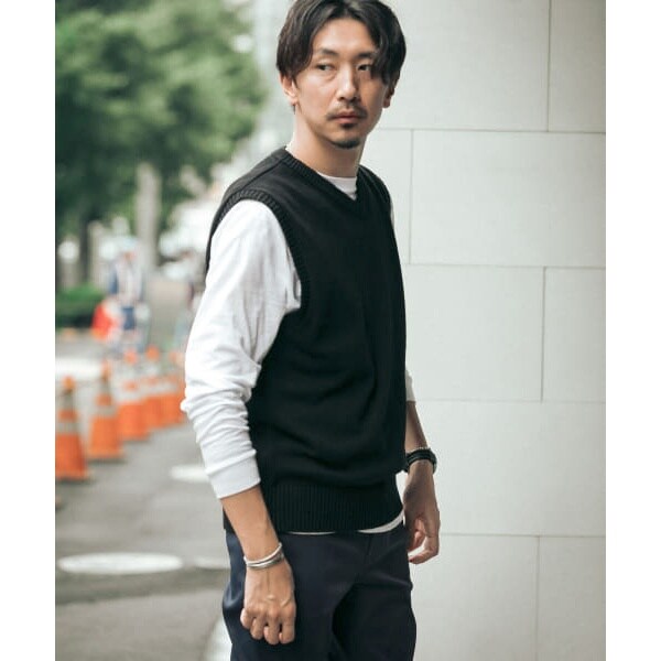 メンズベスト Vネックコットンニットベスト アーバンリサーチ ロッソ Urban Research Rosso Ra96 12m001 ファッション通販 マルイウェブチャネル