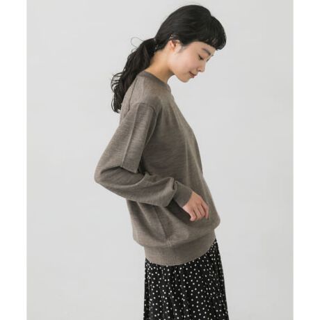 WIRROW Crew neck knit pullover | かぐれ(kagure) | マルイウェブチャネル